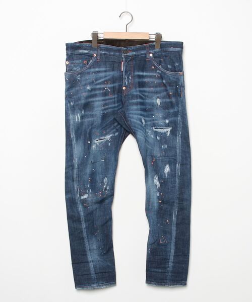 DSQUARED2」 ダメージ加工デニムパンツ 52 インディゴブルー メンズ  