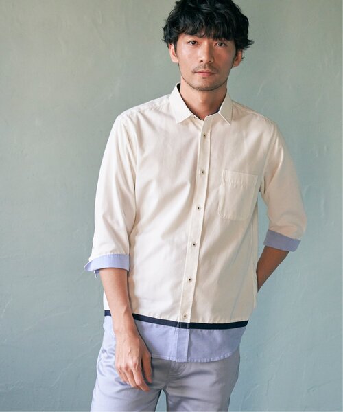 【ESSAY】7分袖シャツ　サイズМ Aラインレギュラーカラー7分袖シャツ [JAPAN FABRIC]｜メンズ