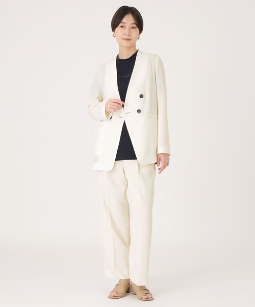 CAST:・ノーカラージャケット CAST: ジャケット ノーカラージャケット 「洗える/セットアップ