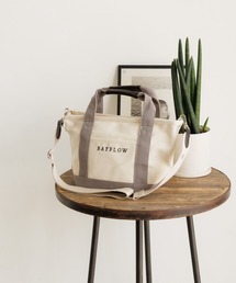 専用＊＊ファスナー蓋付きバッグ＊＊ BAYFLOW｜[ファスナー付きで安心]ショルダーZIPロゴトート M