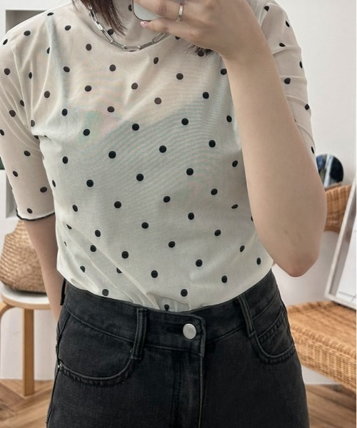 tシャツ さらっと透けて、なめらかにフィットする。11色 シアー