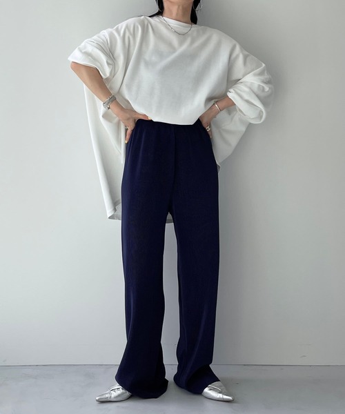 パンツ Blue Version Wide Leg Pants wee9s（ウィークス） スウェットパンツ ジャージ 「セルフカット可能