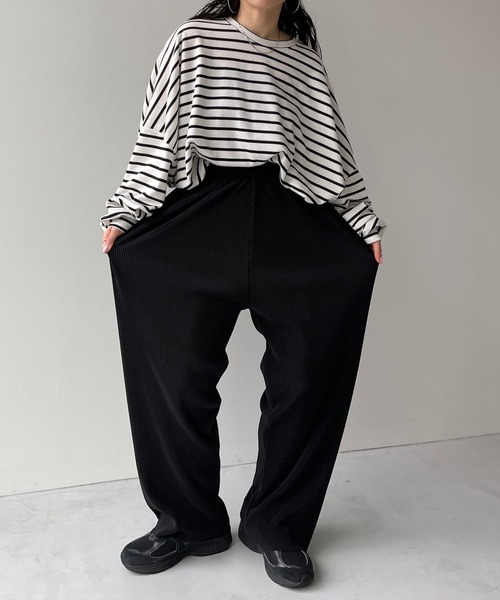 wee9s スウェットパンツ ジャージ daily super stretch pleats