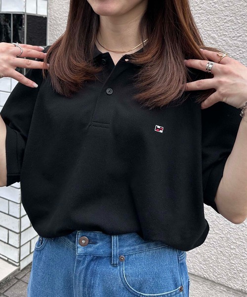 ハチヤーズ　ポロシャツ　レディースＬ　ブラック新品 楽天市場】ポロシャツ レディース 半袖 FACE MIX フェイス