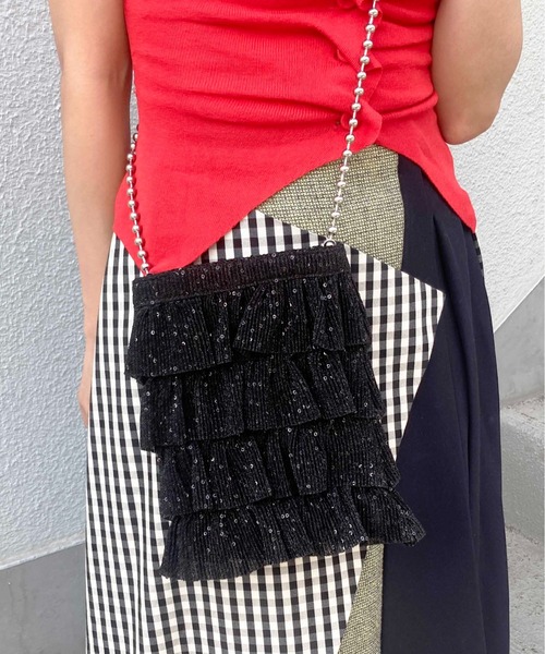 Casselini（キャセリーニ） ショルダーバッグ バッグ キラキラプリーツ