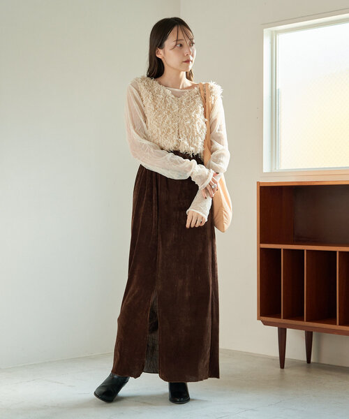 【Kastane】ベロアチュールパンツ/サイズ0/ブラック/新品未使用/最安値 スタッフ所持率80％越え】チュールベロアパンツ | Kastane