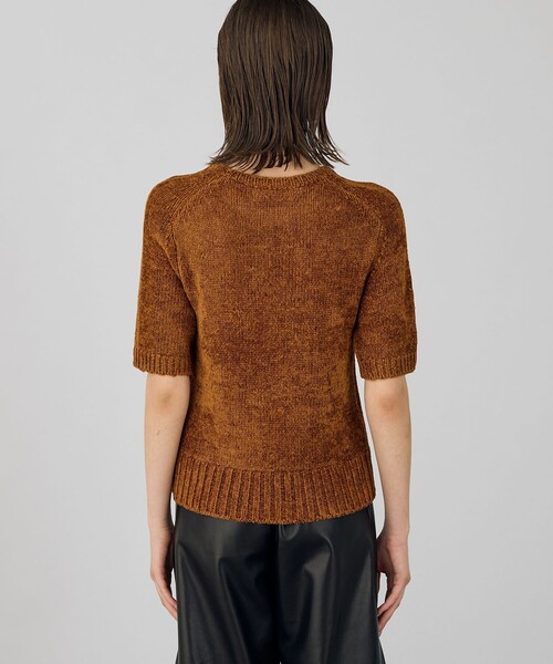 DES PRES（デプレ） ニット セーター エアーシェニール ハーフスリーブ