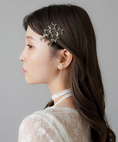 SPINNS（スピンズ） ヘアクリップ 「2個セット」スターヘアクリップ