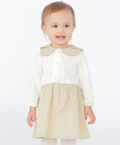 SHIPS ワンピース KIDS:80〜90cm / ドット カラー キッズ 子供服