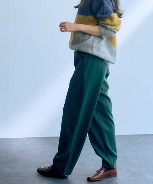 スペイン★Sfera★お洒落さんへ 大人エレガンス映え 綿パンツ slattgir パンツ 高身長 ベイカーカーブパンツ（トールサイズ