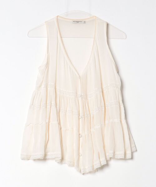 MES demoiselles...parisのレースブラウス 美品]MES DEMOISELLES… PARIS コットン レース ブラウス - メルカリ