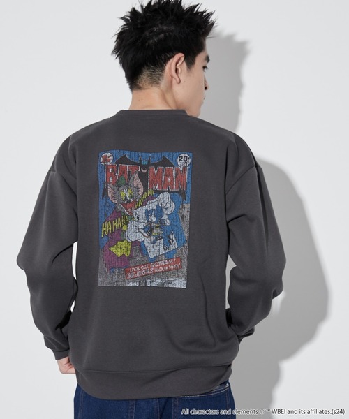 トレーナー スウェット ∴WEGO/TOMandJERRYグラフィックプルオーバー