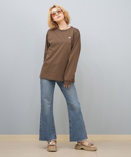 tシャツ THE NORTH FACE/ザ・ノース・フェイス シンプル/ロンT NTW32535 レディース THE NORTH FACE tシャツ FACE/ザ・ノース・フェイス シンプル