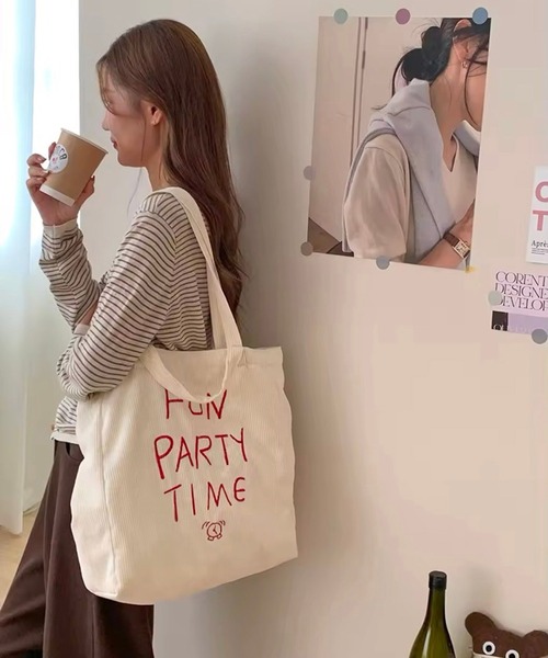 【トート付き】新品 PORT BY ARK コーデュロイJKT Port トートバッグ 「 / ポート 」 ロゴ刺繍 コーデュロイ