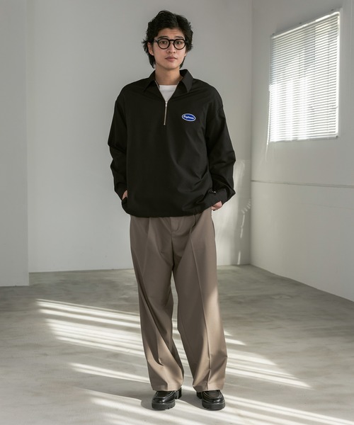 RAGEBLUE（レイジブルー） シャツ ワンポイント刺繍/TRハーフジップ