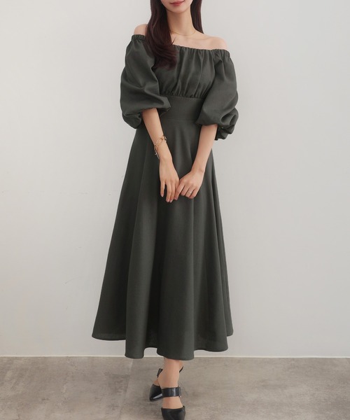 CANEA セネア　新品未開封☆2wayリネン混フレアワンピース ワンピース 2wayリネン混フレアワンピース : ZOZOTOWN Yahoo!店