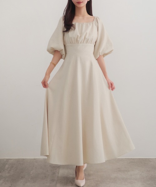 CENEA（セネア） ワンピース 2wayリネン混フレアワンピース : ZOZOTOWN