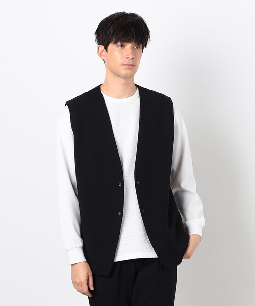 COMME CA ISM ベスト ジレ 「セットアップ対応」綿混ダンボール