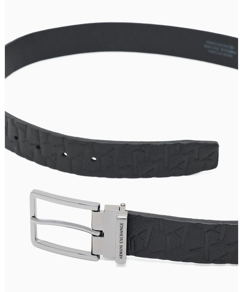 A/X Armani Exchange オールオーバー ロゴ ベルト クロスボディ ARMANI EXCHANGE ベルト 「A|X アルマーニ エクスチェンジ
