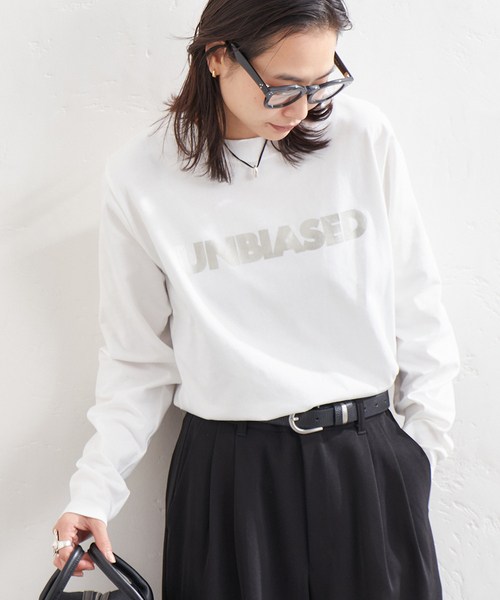 tシャツ 「追加2」UNBIASEDロングスリーブ Tシャツ レディース JOURNAL STANDARD tシャツ 「追加2」UNBIASEDロングスリーブ T