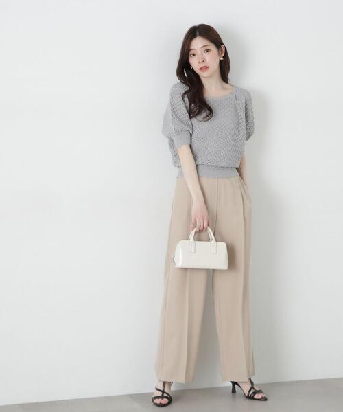 ☆開店セール☆着用1日 美品 ベルルッティ レザーロゴ スラックスイージーパンツ N/C脇ポケイージーパンツ (MENS/WOMENS)｜ファッション通販