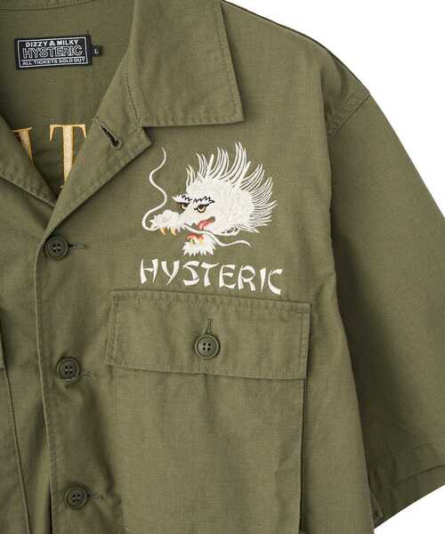 HYSTERC GLAMOUR シャツ 刺繍 HYSTERIC GLAMOUR シャツ HYSTERIC刺繍 ウエスタンデニムシャツ