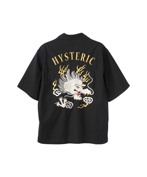 国内★HYSTERIC GLAMOUR★DRAGON刺繍 ユーティリティーシャツ HYSTERIC GLAMOUR シャツ DRAGON刺繍 ユーティリティーシャツ