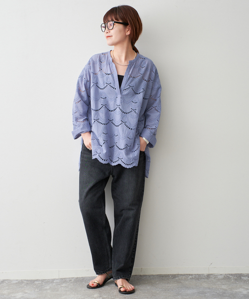 ヌキテパ　コットンボイルドットブラウス　Cotton Voile Dot Spick＆Span ブラウス シャツ ne Quittez pas / ヌキテパ COTTON