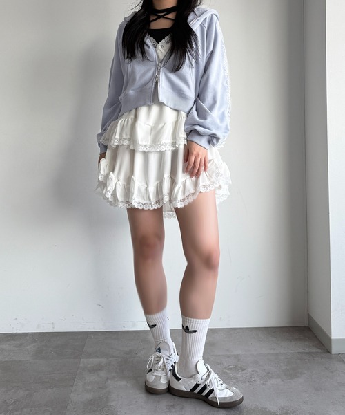 apres jour mignon（アプレジュールミニョン） パーカー 刺繍ロゴ