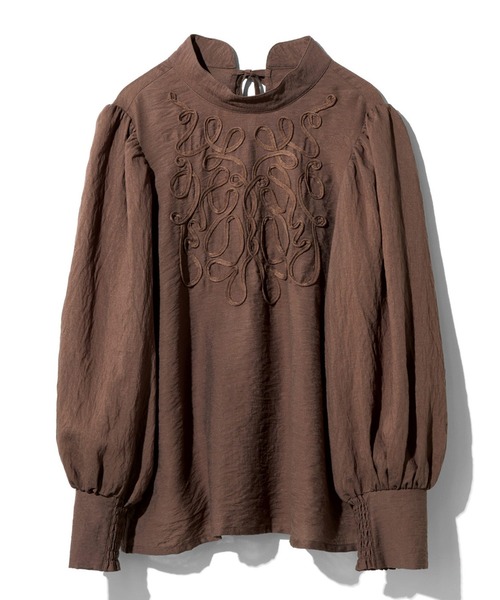 ブラウス シャツ ＢＲＡＮＤ　ＮＥＷ　ＭＩＸ　ＳＴＹＬＥ　コードエンブロイダリーブラウス レディース MEDE19F ブラウス シャツ BRAND NEW MIX STYLE