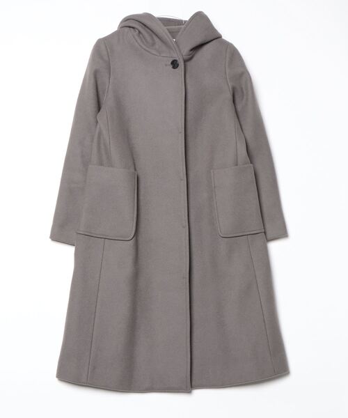 SLOBE IENA フード付きウールコート グレー SLOBE IENA（スローブイエナ） コート 38 グレー レディース