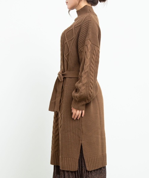 「Adam et Rope' Le Magasin」 ニットワンピース FREE ダークブラウン レディース_画像5