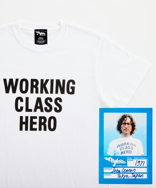 ウォーンフリー WORN FREE WORKING CLASS HERO Tシャツ WFR-000-000001 (2025SS 春夏) 爆買 WORN FREE ウォーンフリー WORKING CLASS HERO Tシャツ WFR-000