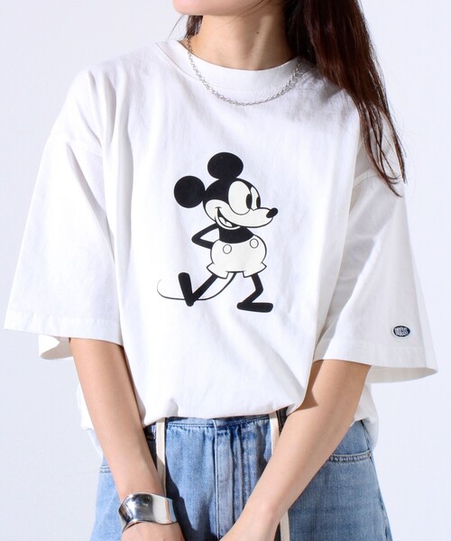 LAデイズ・プリント・クルーネックTシャツ セール】 ヴィンテージプリントクルーネックTシャツ （Tシャツ