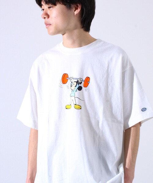 LAデイズ・プリント・クルーネックTシャツ セール】 ヴィンテージプリントクルーネックTシャツ （Tシャツ