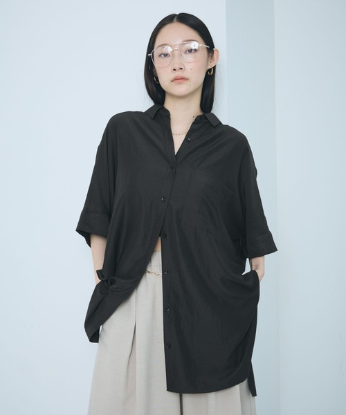 ♡パドカレ♡ チュニック新品！ LEPSIM（レプシィム） ブラウス シャツ サラキレポンチョチュニックSS