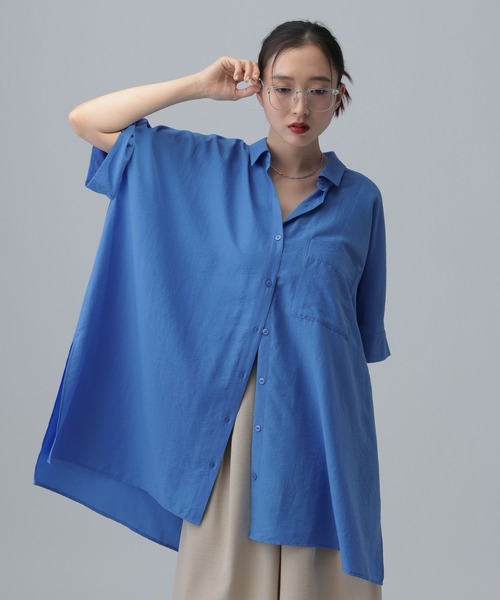 ブラウス シャツ サラキレポンチョチュニックSS　290265 レディースの画像