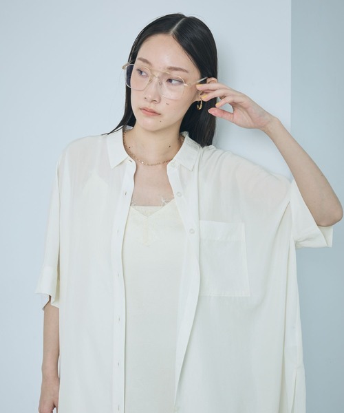 ブラウス シャツ サラキレポンチョチュニックSS　290265 レディースの画像