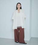 ブラウス シャツ サラキレポンチョチュニックS...の詳細画像4