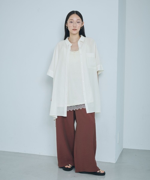 ブラウス シャツ サラキレポンチョチュニックSS　290265 レディースの画像