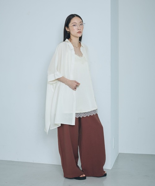 ♡パドカレ♡ チュニック新品！ LEPSIM（レプシィム） ブラウス シャツ サラキレポンチョチュニックSS
