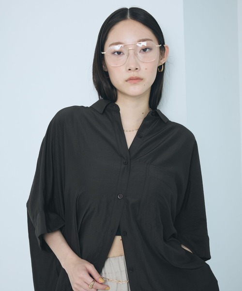 LEPSIM（レプシィム） ブラウス シャツ サラキレポンチョチュニックSS