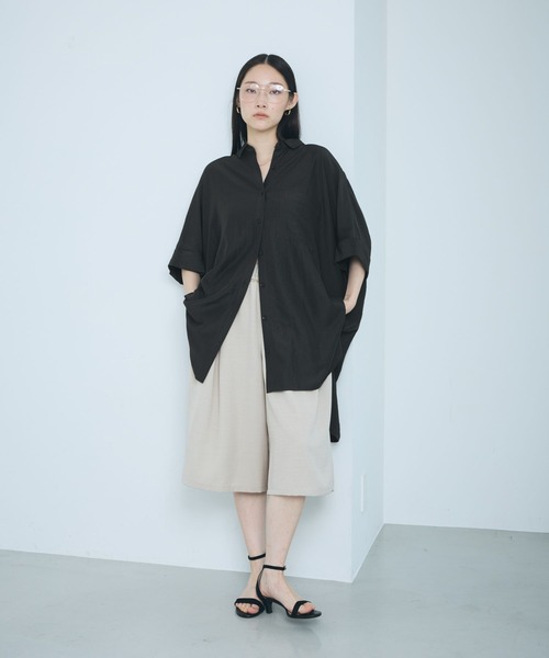 ブラウス シャツ サラキレポンチョチュニックSS　290265 レディースの画像