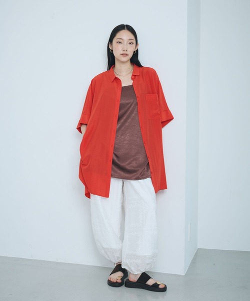 ブラウス シャツ サラキレポンチョチュニックSS　290265 レディースの画像