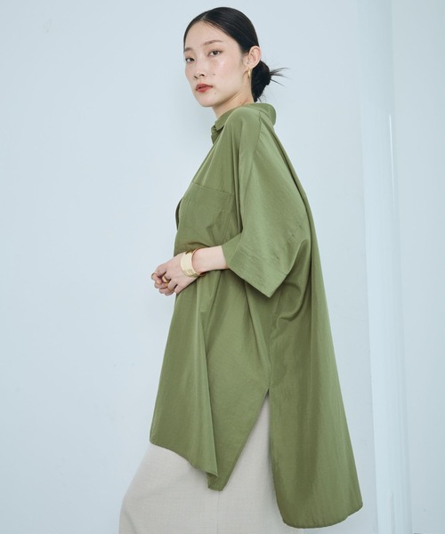 ♡パドカレ♡ チュニック新品！ LEPSIM（レプシィム） ブラウス シャツ サラキレポンチョチュニックSS