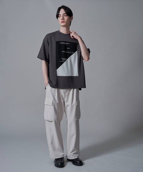 シャルボン　Tシャツ　チャコール SHINING STAR DRY BIG T-SHIRTS
