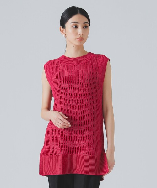 フミエタナカ FUMIE TANAKA 20AW リバーシブル ニットベスト セーター ブラック/ホワイト 黒 白 レディース フミエタナカ FUMIE TANAKA 20AW リバーシブル ニットベスト