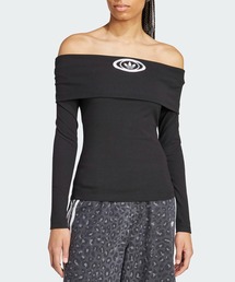 ★【ADIDAS】 オフショルダー半袖Tシャツ★ adidas OFFSHOULDER TEE / アディダス オフショルダー ティー（T