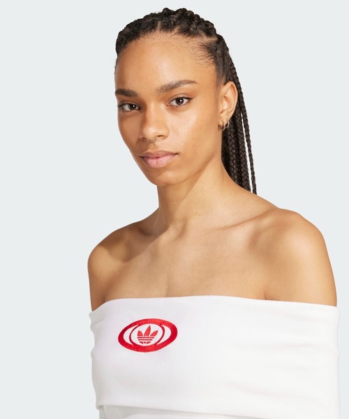 adidas tシャツ アディダス オリジナルス オフショルダートップ