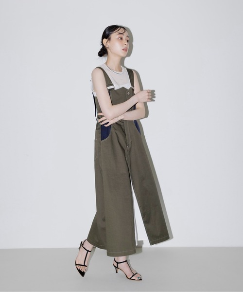 Eimee Law ジャンパースカート リメイク風ミリタリージャンスカ Eimee Law ジャンパースカート リメイク風ミリタリージャンスカ